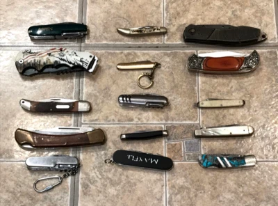 GRAN LOTE DE 15 NAVAJAS DE BOLSILLO Y MULTIHERRAMIENTAS - ¡¡BUENA VARIEDAD!!! Foto 1 de 4