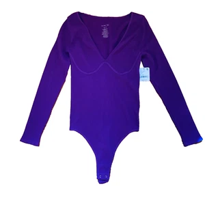 X Intimately FP Meg Seamless Bodysuit Sz M/L Grape Juice NWTs - Picture 1 of 6