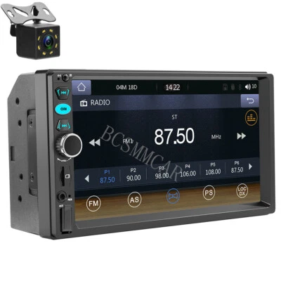 Radio de coche estéreo 2DIN reproductor de MP5 USB Bluetooth con cámara para Carplay Android automático Foto 1 de 4