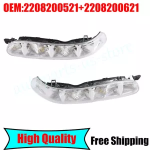 Pair Door Side Mirror Turn Signal Light For Mercedes CL S-Class W220 W215 03-05 - Picture 1 of 7