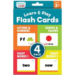 Chuckle & Roar - Learn & Play Flash Cards 4pk - Classroom Must Have for - Picture 1 of 5