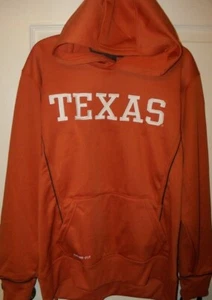 NIKE Texas Longhorns NCAA Hoodie Jacket Boys Orange White Size 16 / 18  NWT - Picture 1 of 1