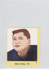 1990 The Official Hall of Fame Fun & Fact Sticker Book Stickers Mike Ditka HOF
