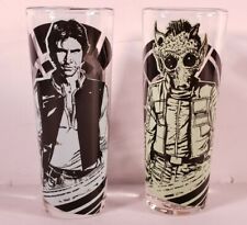 Who Shot First? Han Solo, Greedo Clear Shot Glasses Star Wars Disney Zak Designs
