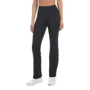 Pantalon de yoga actif jockey noir de grande hauteur poches humidité évacuation PETIT - Photo 1/6
