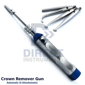 Turkey Pattern Dental Crown Remover Automatic Gun Bridge 3 Points 1 Wrench CE - Picture 1 of 4