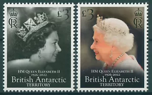 BAT 2023 MNH Royalty Stamps Queen Elizabeth II Memorial 2v Set - Picture 1 of 1