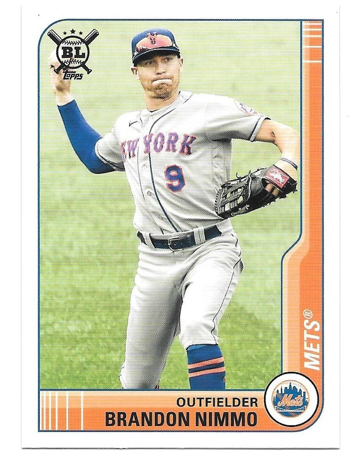 2021 Topps Big League BRANDON NIMMO Base Single - NEW YORK METS - #230 - Image 1 of 1