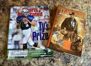 VINTAGE Green Bay Packer Ty DETMER SIGNED BOOK “Making of a Legend & 1990 SI Mag - Picture 1 of 3