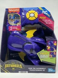 Batwheels Fisher-Price BAM the BATMOBILE Transforming RC Vehicle DC 2023 Youtube - Picture 1 of 2