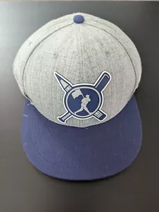 BASEBALLISM Hat Cap Adult Gray Blue BABE RUTH Snapback MLB Baseball Hall Of Fame - Picture 1 of 9