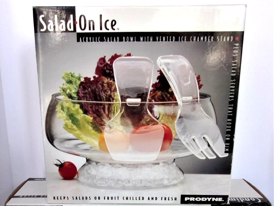 Prodyne Acrylic SALAD BOWL ON ICE   **NEW in Box** - Image 1 of 1