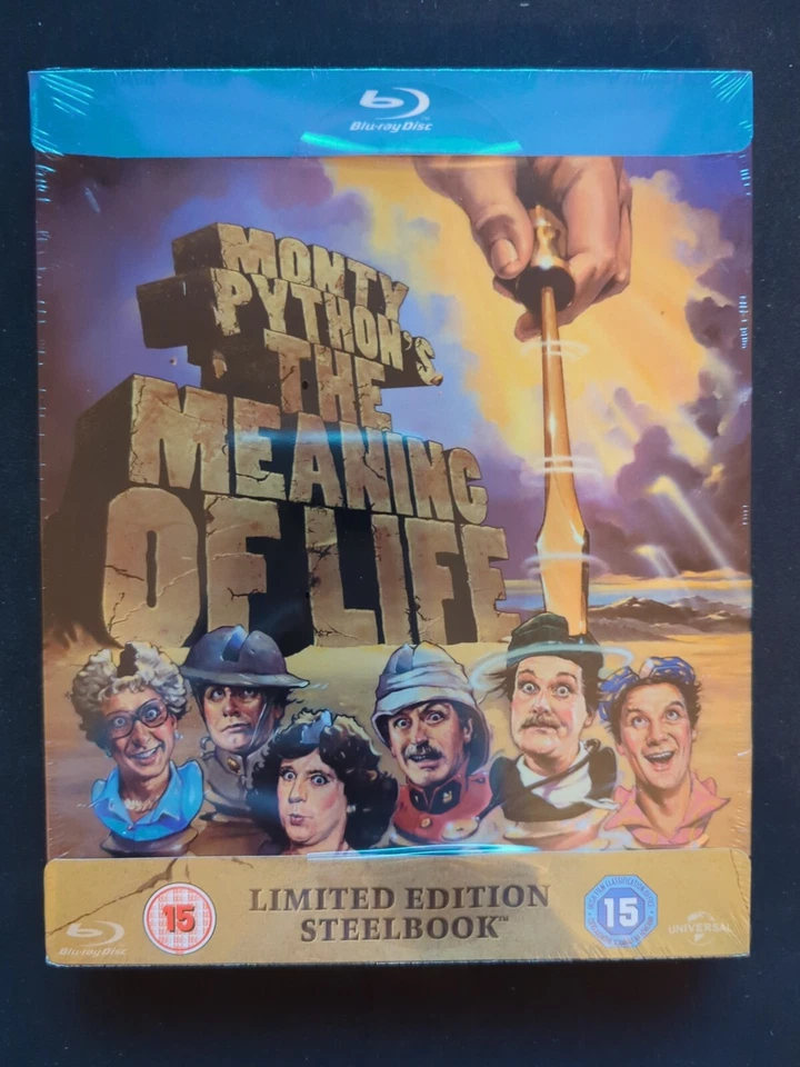 Monty Python's The Meaning of Life Blu Ray Steelbook Limited Zavvi Region