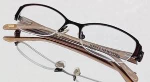 Original JONES NEW YORK J128 Petite Eyeglasses 48-16-130 NEW Chocolate Brown - Picture 1 of 12