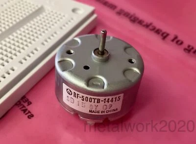 Mabuchi RF-500TB DC Motor, 5VDC (1.5V-9V), 2500-3100rpm, 120mA (540mA max) - Image 1 of 4