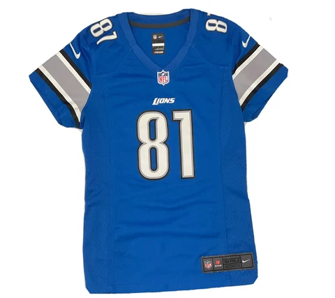 Nike Detroit Lions Calvin Johnson #81 Football Jersey Onfield WR Mega Tron Sz S Cover