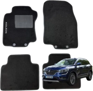 SET 4 TAPPETI TAPPETINI IN MOQUETTE NERI PER KOLEOS II dal 2016 in poi - Imagen 1 de 1