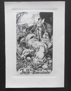 ERIADO (?) Exlibris, Tod - Bild 1 von 1