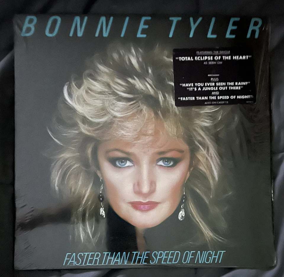 Bonnie Tyler /Faster Than The Speed Of Night NM Vinyl Columbia HYPE STCKR SHRINK - Image 1 of 2