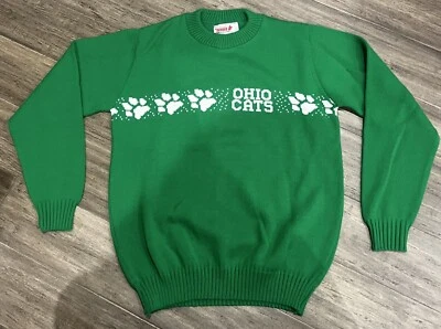 VTG Ohio University Bobcats Sweatshirt Medium Wolf Sportswear Acrylic - Image 1 of 4