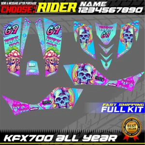 compatible Kawasaki KFX 700 Graphics Decals Stickers Kit ATV Wrap New KK-HON - Bild 1 von 1