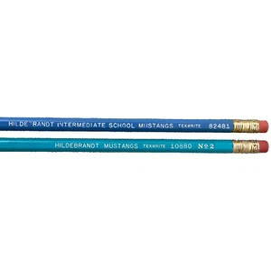 Vintage 1970s No. 2 Pencil Hildebrandt Intermediate School Mustangs Houston TX - Picture 1 of 8