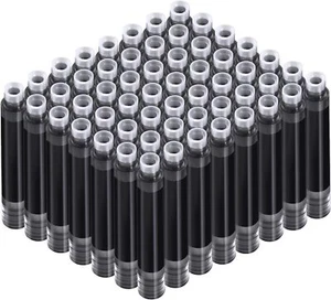 60 Piezas Pluma Estilográfica Pluma de Tinta Cartuchos de Tinta Pluma Estilográfica Recarga Cartucho Corto - Imagen 1 de 2