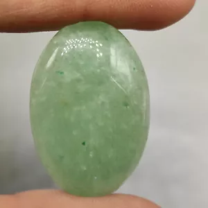 Green jade cabochon designer green jadeite crystal clear healing gemstone G7205 - Picture 1 of 5