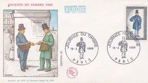 FRANCE 1968 FDC JOURNEE DU TIMBRE YT 1549 - Foto 1 di 1