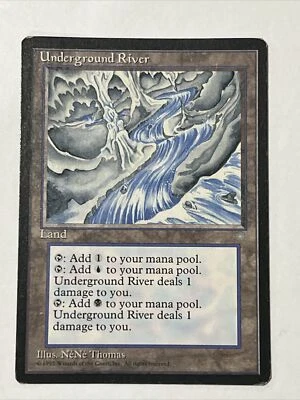 Underground River - Magic the Gathering MtG - Ice Age - MP / HP - Image 1 of 2