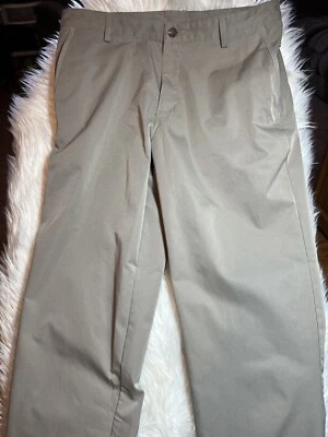 Adidas Climacool vented  Golf Pants Men's 34x30 Athletic Polyester  tan - Image 1 of 4