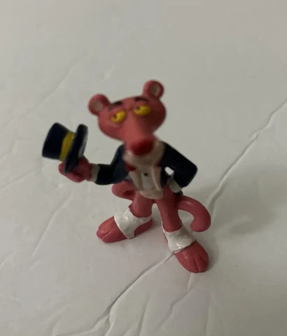 Pink Panther Figure 2 1/4” Bully West Germany United Artist 1983 Jacket Top Hat Cover