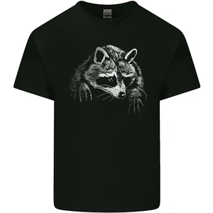 Ein Waschbär mit Augenklappe Herren Baumwolle T-Shirt Tee Oberteil - Bild 1 von 102