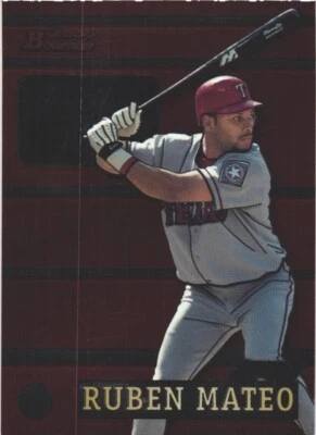 Tarjeta de béisbol 2000 Bowman Tool Time #TT13 Rubén Mateo Texas Rangers Foto 1 de 2