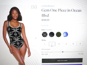🏖️ $138 Miraclesuit Gem One Piece in Ocean Blvd NEW size 8 beach black 💞👀😀 - Picture 1 of 10