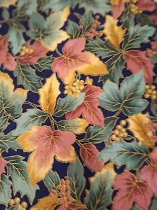 Vibrant Leaves Cotton Quilt Fabric Hoffman International Fabric - Picture 1 of 3