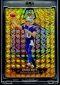 Drake Maye SELTENE ROOKIE RC GOLD MOSAIK REFRAKTOR INVESTMENTKARTE SSP PATRIOTS - Bild 1 von 11