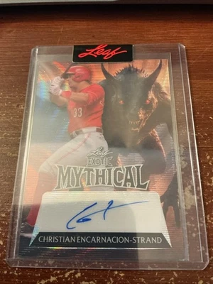 Christian Encarnacion-Strand 2023 Leaf Exotic Mythical Auto Autograph #1/1 - Image 1 of 2