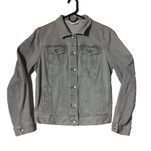L.L. Bean Denim Trucker-Jacke Damen Gr. S grau Jeans Outdoor Freizeit Taschen gebraucht, in einwandfreiem Zustand - Bild 1 von 13