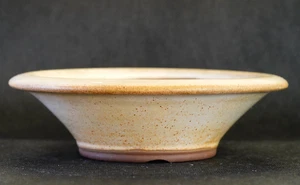 Bonsai Japonés Tokoname YAMAAKI φ5.7" (14.6cm) Blanco Esmaltado Redondo Y965 - Imagen 1 de 15