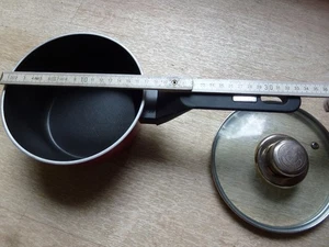 Berndes Aluminium 1 L. Stieltopf ; Milchtopf , rot /   TOP - Bild 1 von 7