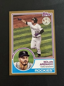 NOLAN ARENADO - 2018 Topps Update Series - GOLD 1983 Topps Design #D 10/50 - Bild 1 von 6