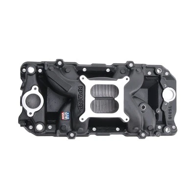 Edelbrock 75613 RPM Air-Gap Big Block Chevy 2-O Black Intake Manifold - Image 1 of 2