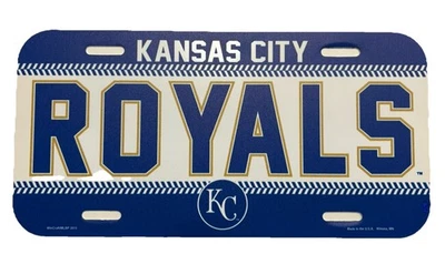Damaged Kansas City Royals License Plate Car Truck SUV Tag MLB Baseball USA - Image 1 of 2