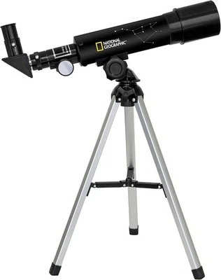 Beginner Telescope 50mm Refractor 20X-60X Astronomy Kit Compact Tripod - Image 1 of 4