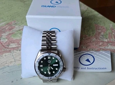 Islander Automatic Dive Watch ISL-44 Emerald Green Men’s Seiko SKX007 NH-36 - Image 1 of 4