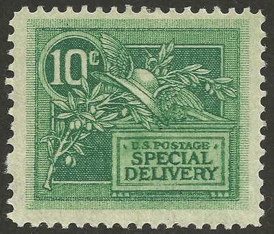 US E7 - 10c Special Delivery - 1908 issue - VF, MH - Image 1 of 2