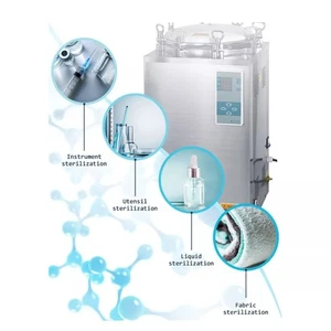 75L High Pressure Dental Autoclave Vertical Stainless Steel Steam Sterilizer US - Picture 1 of 12