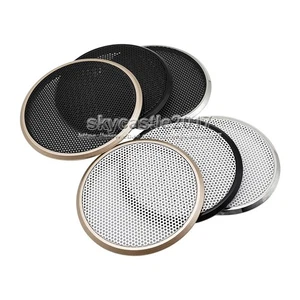 1x 2""/2,5"" pulgadas Cubierta de Altavoz Parrilla Coche Audio Decorativo Círculo Malla de Metal Parrilla - Imagen 1 de 18