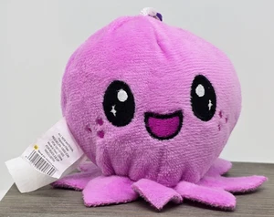 Llavero de felpa reversible Mood Octopus púrpura feliz y verde triste - Imagen 1 de 10